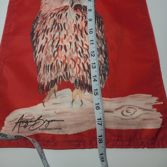 Welcome Owl Garden Flag by Angie Bryan Creations - Original Artwork - Picture 4 of 7